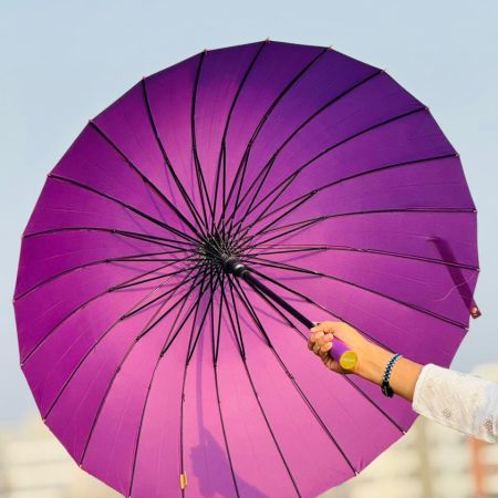 ২৪ শিকের প্রিমিয়াম ছাতা MOON ( Purple Color )