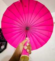 ২৪ শিকের প্রিমিয়াম ছাতা MOON ( Pink Color )